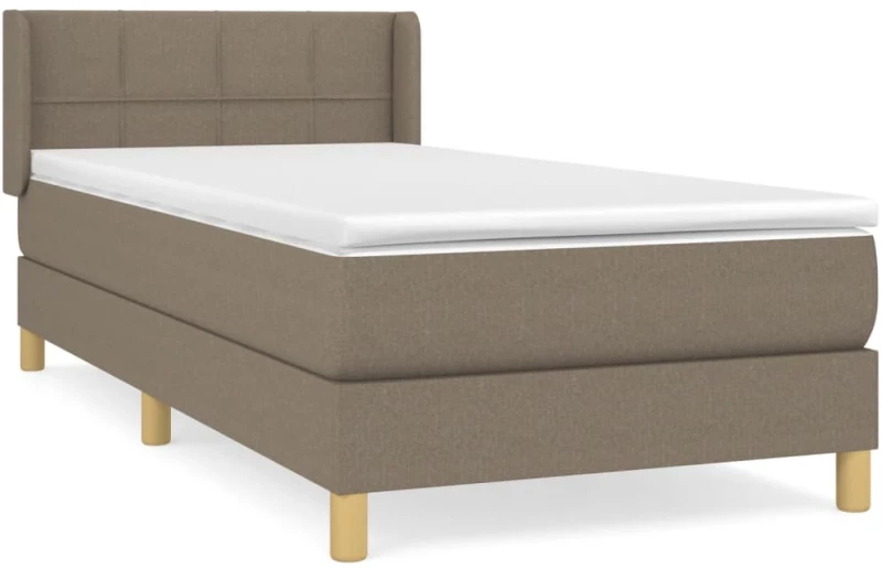 ΚΡΕΒΑΤΙ BOXSPRING ΜΕ ΣΤΡΩΜΑ TAUPE 80X200 ΕΚ. ΥΦΑΣΜΑΤΙΝΟ 3130229