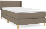 ΚΡΕΒΑΤΙ BOXSPRING ΜΕ ΣΤΡΩΜΑ TAUPE 80X200 ΕΚ. ΥΦΑΣΜΑΤΙΝΟ 3130229