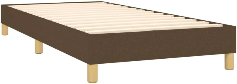 ΚΡΕΒΑΤΙ BOXSPRING ΜΕ ΣΤΡΩΜΑ ΣΚΟΥΡΟ ΚΑΦΕ 90X190 ΕΚ. ΥΦΑΣΜΑΤΙΝΟ 3140820