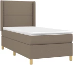 ΚΡΕΒΑΤΙ BOXSPRING ΜΕ ΣΤΡΩΜΑ & LED TAUPE 100X200 ΕΚ. ΥΦΑΣΜΑΤΙΝΟ 3138777