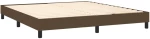 ΚΡΕΒΑΤΙ BOXSPRING ΜΕ ΣΤΡΩΜΑ ΣΚΟΥΡΟ ΚΑΦΕ 180X200 ΕΚ ΥΦΑΣΜΑΤΙΝΟ 3139996