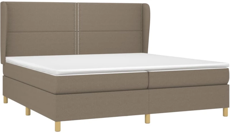 ΚΡΕΒΑΤΙ BOXSPRING ΜΕ ΣΤΡΩΜΑ TAUPE 200X200 ΕΚ. ΥΦΑΣΜΑΤΙΝΟ 3128473