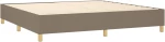 ΚΡΕΒΑΤΙ BOXSPRING ΜΕ ΣΤΡΩΜΑ TAUPE 200X200 ΕΚ. ΥΦΑΣΜΑΤΙΝΟ 3128473