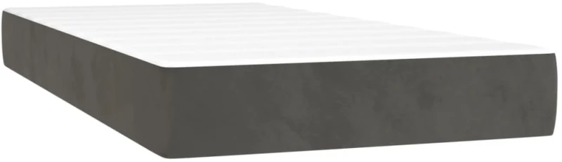 ΚΡΕΒΑΤΙ BOXSPRING ΜΕ ΣΤΡΩΜΑ & LED ΣΚ. ΓΚΡΙ 80X200 ΕΚ. ΒΕΛΟΥΔΙΝΟ 3136030