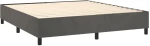 ΚΡΕΒΑΤΙ BOXSPRING ΜΕ ΣΤΡΩΜΑ & LED ΣΚ. ΓΚΡΙ 160X200ΕΚ. ΒΕΛΟΥΔΙΝΟ 3136072