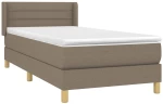 ΚΡΕΒΑΤΙ BOXSPRING ΜΕ ΣΤΡΩΜΑ TAUPE 90X190 ΕΚ.ΥΦΑΣΜΑΤΙΝΟ 3130317