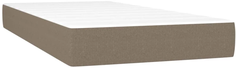 ΚΡΕΒΑΤΙ BOXSPRING ΜΕ ΣΤΡΩΜΑ TAUPE 90X190 ΕΚ.ΥΦΑΣΜΑΤΙΝΟ 3127009