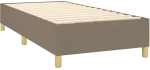 ΚΡΕΒΑΤΙ BOXSPRING ΜΕ ΣΤΡΩΜΑ & LED TAUPE 90X190 ΕΚ. ΥΦΑΣΜΑΤΙΝΟ 3135321