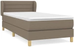 ΚΡΕΒΑΤΙ BOXSPRING ΜΕ ΣΤΡΩΜΑ TAUPE 90X190 ΕΚ.ΥΦΑΣΜΑΤΙΝΟ 3126849