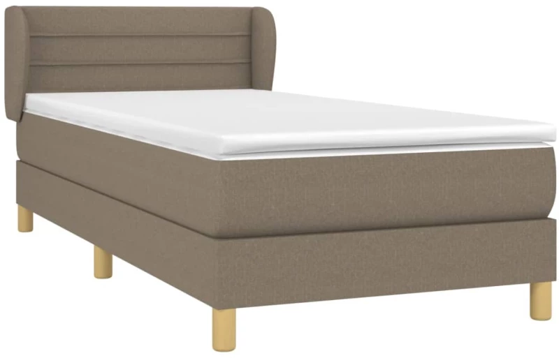 ΚΡΕΒΑΤΙ BOXSPRING ΜΕ ΣΤΡΩΜΑ TAUPE 90X190 ΕΚ.ΥΦΑΣΜΑΤΙΝΟ 3126849