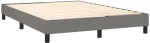 ΚΡΕΒΑΤΙ BOXSPRING ΜΕ ΣΤΡΩΜΑ ΣΚΟΥΡΟ ΓΚΡΙ 140X190 ΕΚ. ΥΦΑΣΜΑΤΙΝΟ 3129626