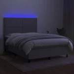 ΚΡΕΒΑΤΙ BOXSPRING ΜΕ ΣΤΡΩΜΑ & LED ΑΝ.ΓΚΡΙ 140X200ΕΚ. ΥΦΑΣΜΑΤΙΝΟ 3134797