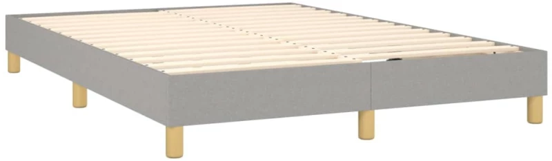 ΚΡΕΒΑΤΙ BOXSPRING ΜΕ ΣΤΡΩΜΑ ΑΝΟΙΧΤΟ ΓΚΡΙ 140X190 ΕΚ. ΥΦΑΣΜΑΤΙΝΟ 3140529