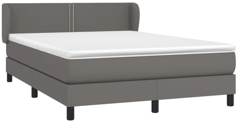ΚΡΕΒΑΤΙ BOXSPRING ΜΕ ΣΤΡΩΜΑ ΓΚΡΙ 140X190ΕΚ. ΑΠΟ ΣΥΝΘΕΤΙΚΟ ΔΕΡΜΑ 3127251