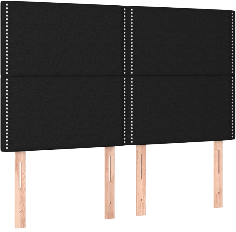 ΚΡΕΒΑΤΙ BOXSPRING ΜΕ ΣΤΡΩΜΑ & LED ΜΑΥΡΟ 140X200 ΕΚ. ΥΦΑΣΜΑΤΙΝΟ 3134799