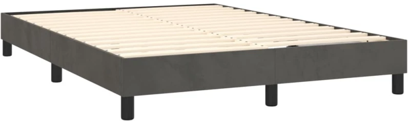 ΚΡΕΒΑΤΙ BOXSPRING ΜΕ ΣΤΡΩΜΑ ΣΚΟΥΡΟ ΓΚΡΙ 140X190 ΕΚ. ΒΕΛΟΥΔΙΝΟ 3127428