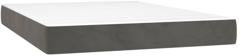 ΚΡΕΒΑΤΙ BOXSPRING ΜΕ ΣΤΡΩΜΑ ΣΚΟΥΡΟ ΓΚΡΙ 140X190 ΕΚ. ΒΕΛΟΥΔΙΝΟ 3127428