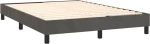 ΚΡΕΒΑΤΙ BOXSPRING ΜΕ ΣΤΡΩΜΑ ΣΚΟΥΡΟ ΓΚΡΙ 140X200 ΕΚ. ΒΕΛΟΥΔΙΝΟ 3130902
