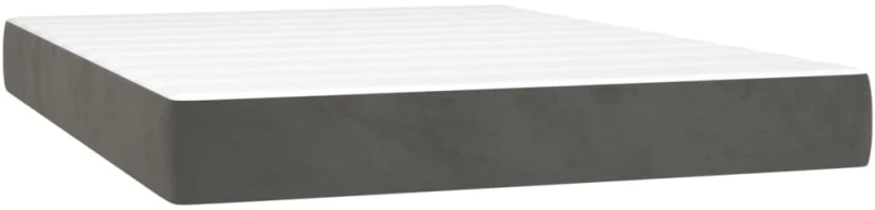 ΚΡΕΒΑΤΙ BOXSPRING ΜΕ ΣΤΡΩΜΑ ΣΚΟΥΡΟ ΓΚΡΙ 140X200 ΕΚ. ΒΕΛΟΥΔΙΝΟ 3130902