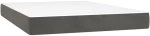 ΚΡΕΒΑΤΙ BOXSPRING ΜΕ ΣΤΡΩΜΑ ΣΚΟΥΡΟ ΓΚΡΙ 140X200 ΕΚ. ΒΕΛΟΥΔΙΝΟ 3130902