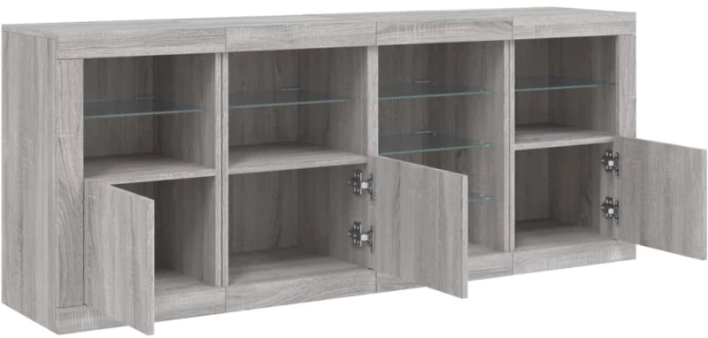 ΜΠΟΥΦΕΣ ΜΕ LED ΓΚΡΙ SONOMA 164 X 37 X 67 ΕΚ. 3209056