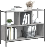 ΒΙΒΛΙΟΘΗΚΗ ΓΚΡΙ SONOMA 102X28X77,5 ΕΚ. ΑΠΟ ΕΠΕΞΕΡΓΑΣΜΕΝΟ ΞΥΛΟ 838901