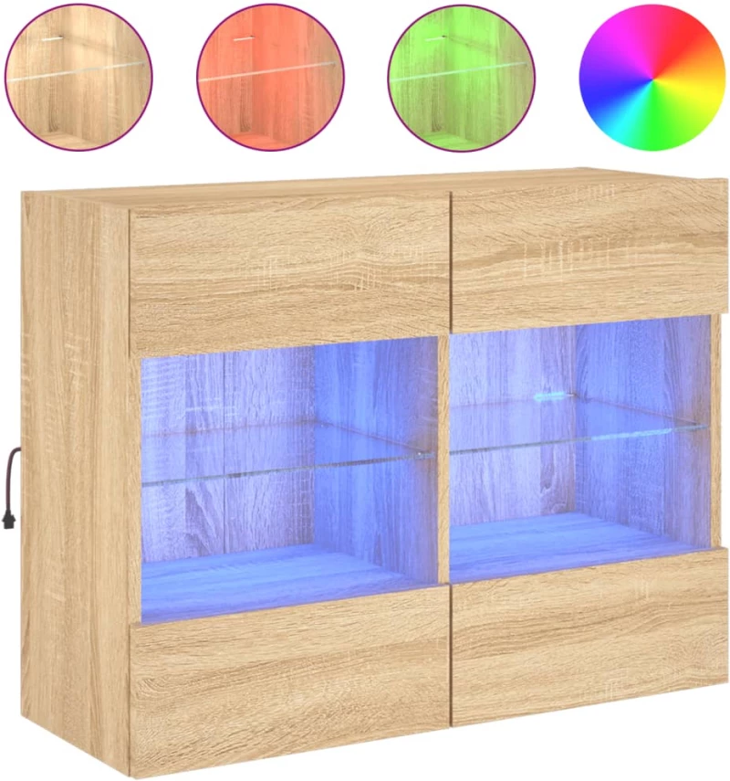 ΈΠΙΠΛΟ ΤΟΙΧΟΥ ΤΗΛΕΟΡΑΣΗΣ ΜΕ LED SONOMA ΔΡΥΣ 78,5X30X60,5 ΕΚ. 837101