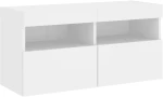 ΈΠΙΠΛΟ ΤΟΙΧΟΥ ΤΗΛΕΟΡΑΣΗΣ ΜΕ LED ΛΕΥΚΟ 80X30X40 ΕΚ. 837197