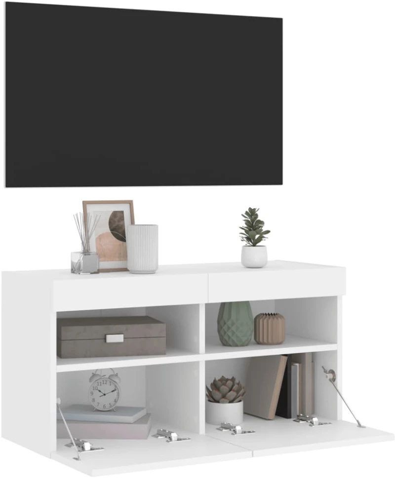 ΈΠΙΠΛΟ ΤΟΙΧΟΥ ΤΗΛΕΟΡΑΣΗΣ ΜΕ LED ΛΕΥΚΟ 80X30X40 ΕΚ. 837197