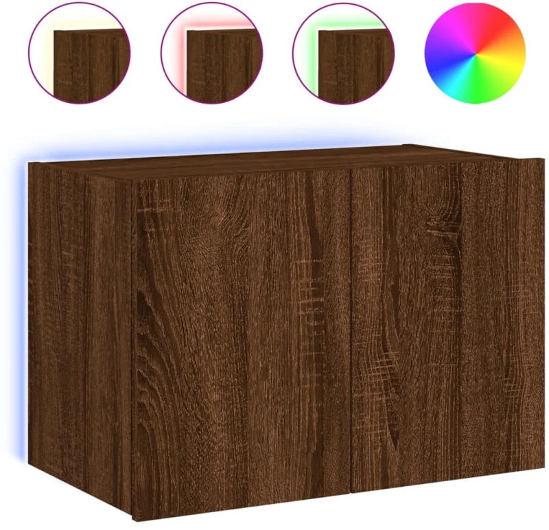 ΈΠΙΠΛΟ ΤΟΙΧΟΥ ΤΗΛΕΟΡΑΣΗΣ ΜΕ LED ΚΑΦΕ ΔΡΥΣ 60X35X41 ΕΚ. 837314