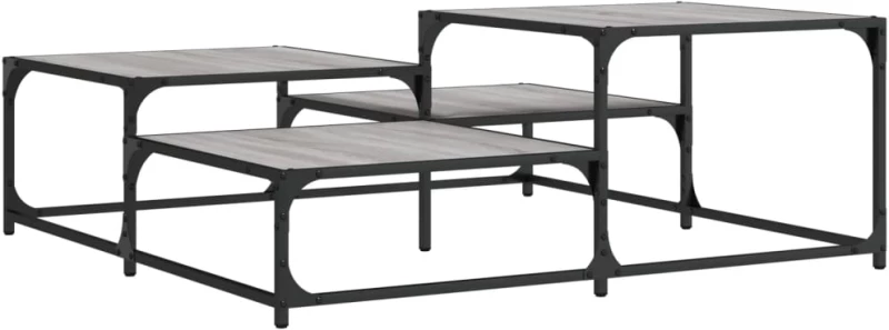ΤΡΑΠΕΖΑΚΙ ΣΑΛΟΝΙΟΥ ΓΚΡΙ SONOMA 107 X 107 X 40 ΕΚ. ΕΠΕΞΕΡΓ. ΞΥΛΟ 837755