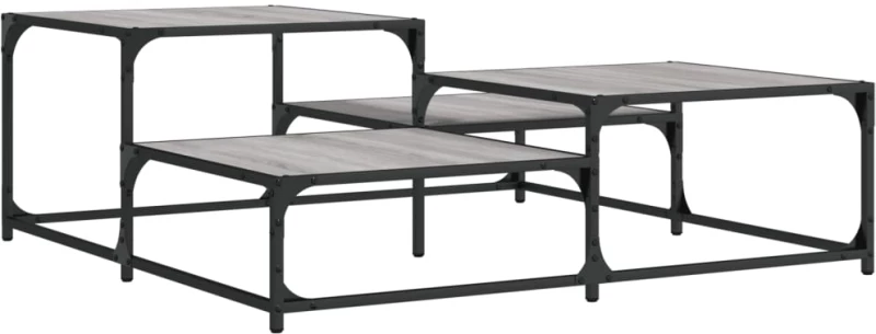 ΤΡΑΠΕΖΑΚΙ ΣΑΛΟΝΙΟΥ ΓΚΡΙ SONOMA 107 X 107 X 40 ΕΚ. ΕΠΕΞΕΡΓ. ΞΥΛΟ 837755