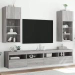 ΈΠΙΠΛΑ ΤΗΛΕΟΡΑΣΗΣ ΜΕ LED 2 ΤΕΜ. ΓΚΡΙ SONOMA 40,5X30X90 ΕΚ. 837054