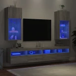 ΈΠΙΠΛΑ ΤΗΛΕΟΡΑΣΗΣ ΜΕ LED 2 ΤΕΜ. ΓΚΡΙ SONOMA 40,5X30X90 ΕΚ. 837054