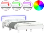 ΠΛΑΙΣΙΟ ΚΡΕΒΑΤΙΟΥ ΜΕ ΚΕΦΑΛΑΡΙ/LED ΛΕΥΚΟ 140 X 200 ΕΚ 3207546