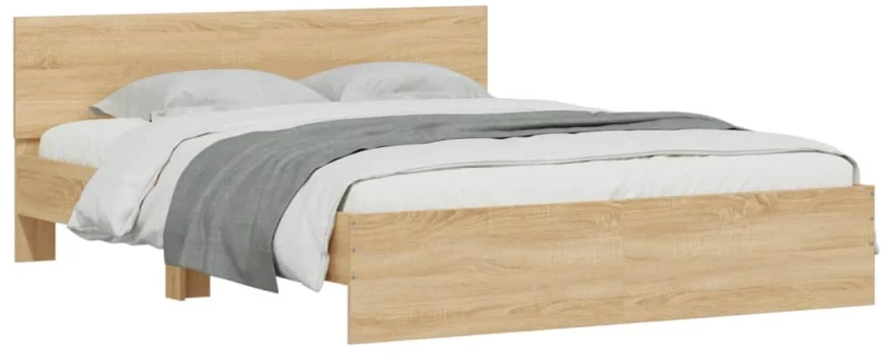 ΠΛΑΙΣΙΟ ΚΡΕΒΑΤΙΟΥ ΜΕ ΚΕΦΑΛΑΡΙ SONOMA ΔΡΥΣ 150X200 ΕΚ. 3207478