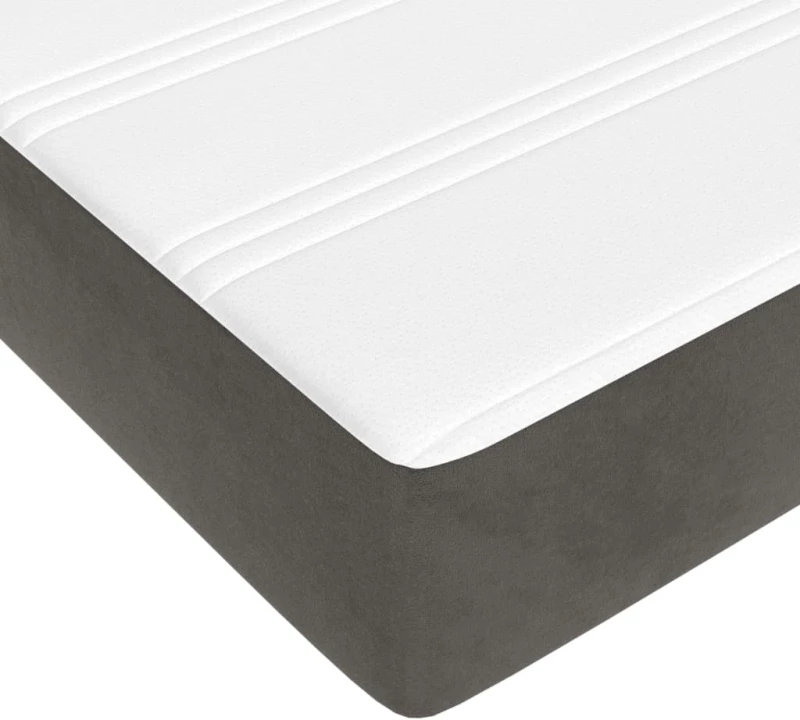 ΚΡΕΒΑΤΙ BOXSPRING ΜΕ ΣΤΡΩΜΑ ΣΚΟΥΡΟ ΓΚΡΙ 120X200 ΕΚ. ΒΕΛΟΥΔΙΝΟ 3144322