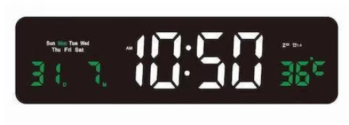 Επιτραπέζιο Ψηφιακό Ρολόι Μαύρο TS04088