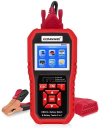 Konnwei KW880 Ψηφιακό Battery Tester με Κροκοδειλάκια
