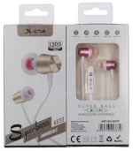 Ενσύρματα Ακουστικά In-Ear X-One K-033 Ροζ