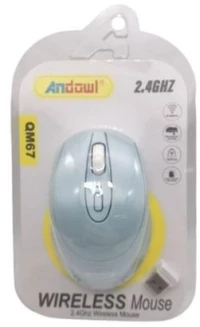 Andowl QM67 Ασύρματο Ποντίκι Μπλε