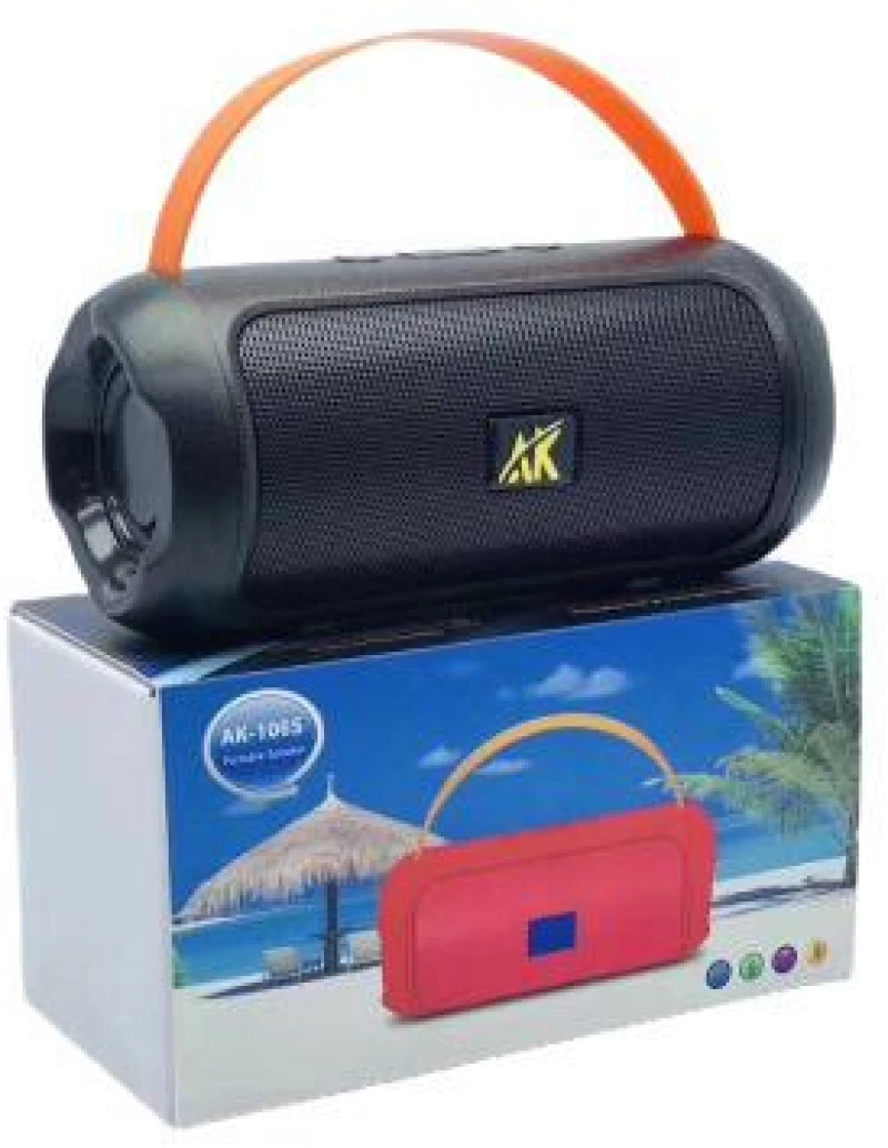 AK106S Ηχείο Bluetooth με Ραδιόφωνο και Διάρκεια Μπαταρίας έως 3 ώρες Μαύρο