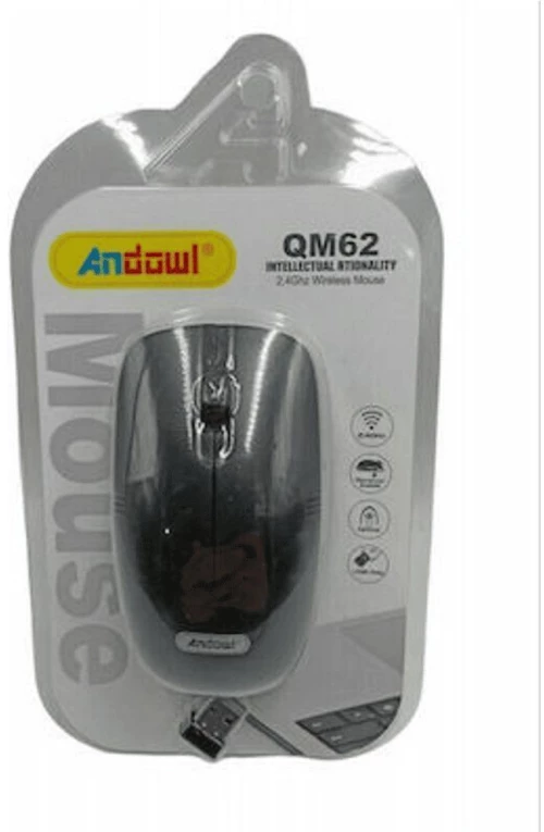Andowl QM62 Ασύρματο Ποντίκι Μαύρο
