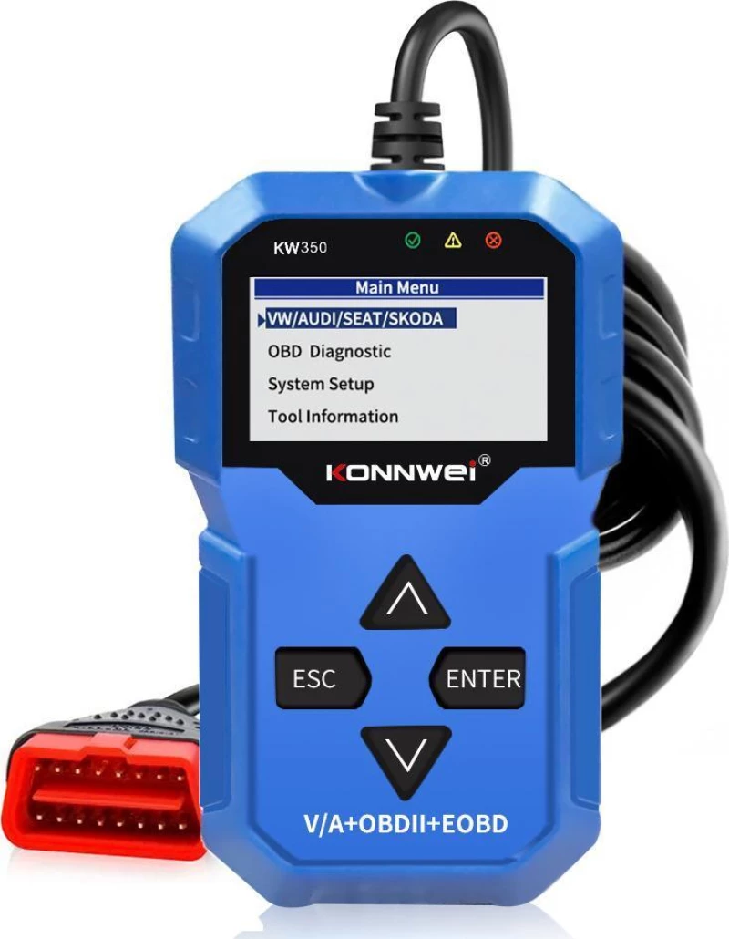 Konnwei KW350 Διαγνωστικό Αυτοκινήτου Ψηφιακό OBD 2 με Καλώδιο