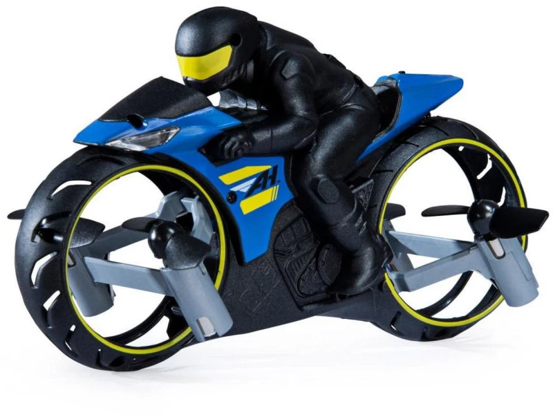 Land Air Motorcycle Aircraft 360° Τηλεκατευθυνόμενη Μοτοσυκλέτα Stunt Blue