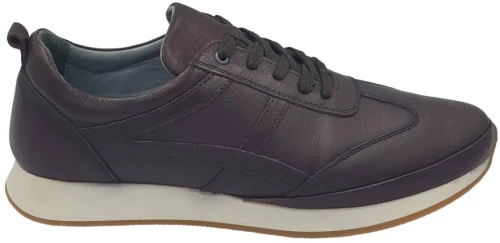 Ανδρικά Δερμάτινα Sneakers - 22487K - Καφέ