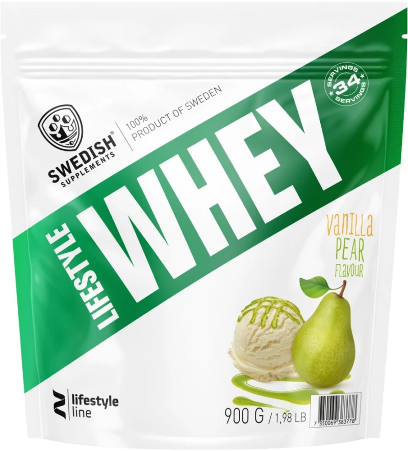 Swedish Supplements Lifestyle Whey [900 Γραμμάρια] Βανίλια και αχλάδι