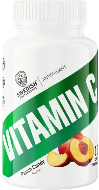 Swedish Supplements Vitamin C 500 mg [100 Μασώμενα δισκία] Ροδάκινο