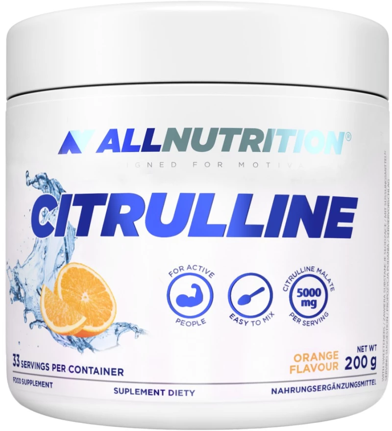 AllNutrition Citrulline Malate Powder [200 Γραμμάρια] Πορτοκάλι