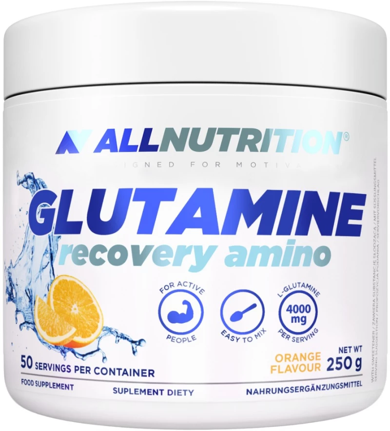 AllNutrition Glutamine Recovery Amino [250 Γραμμάρια] Πορτοκάλι